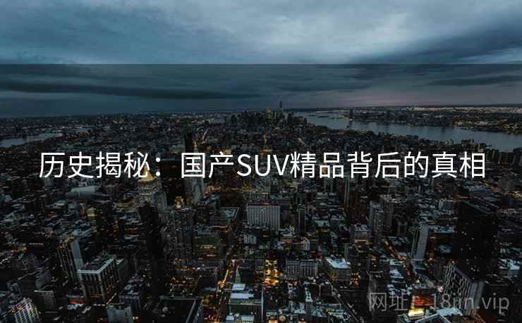 历史揭秘:国产SUV精品背后的真相 第1张 历史揭秘:国产SUV精品背后的真相 第1张